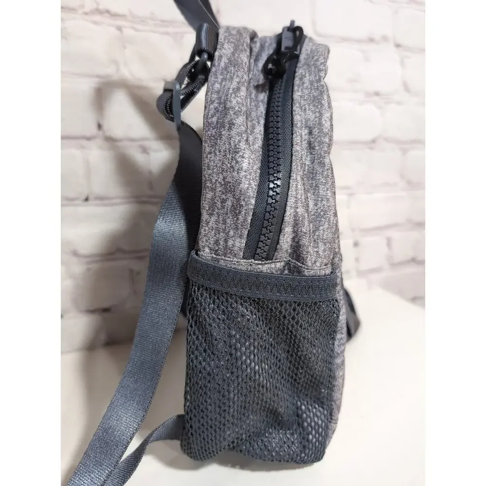 Adidas Linear Mini Backpack Heathered Gray Adidas Travel Bag Adjustable Straps